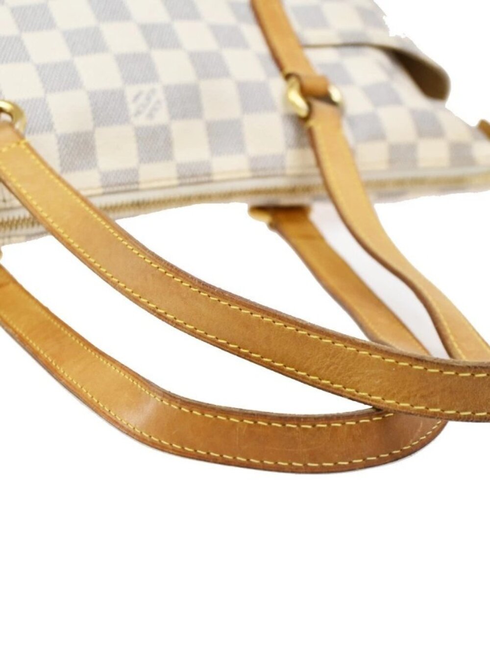 LOUIS VUITTON Totally PM Shoulder Bag Damier Azur Leather White N51261 72ZA257 - Picture 8 of 16